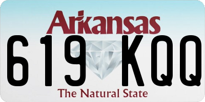 AR license plate 619KQQ
