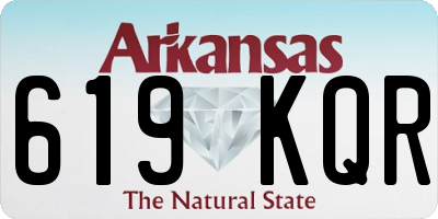 AR license plate 619KQR