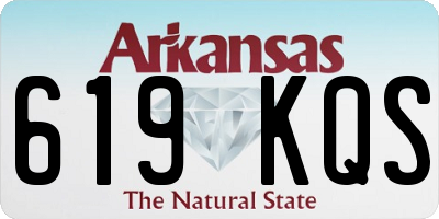 AR license plate 619KQS