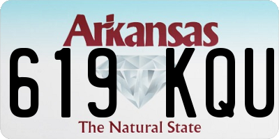AR license plate 619KQU
