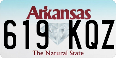 AR license plate 619KQZ