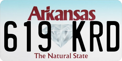 AR license plate 619KRD
