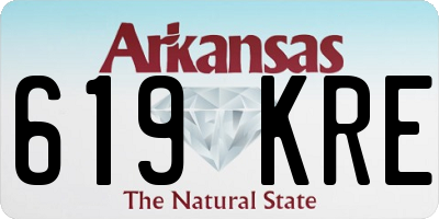 AR license plate 619KRE