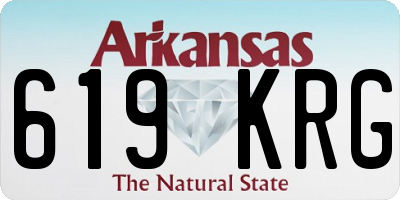 AR license plate 619KRG
