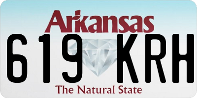 AR license plate 619KRH