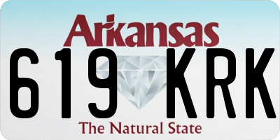 AR license plate 619KRK