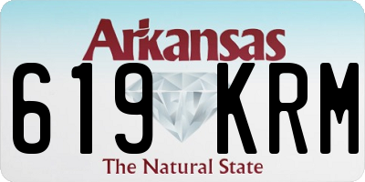 AR license plate 619KRM
