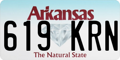 AR license plate 619KRN