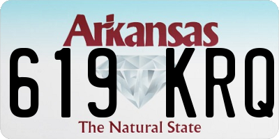 AR license plate 619KRQ