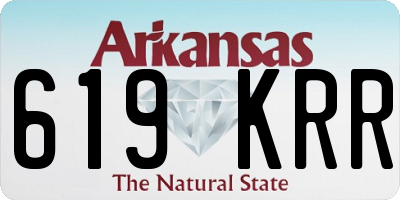 AR license plate 619KRR