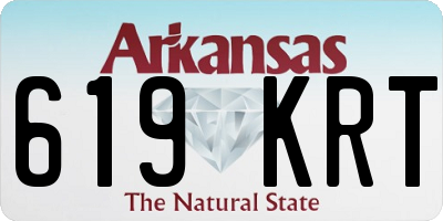 AR license plate 619KRT