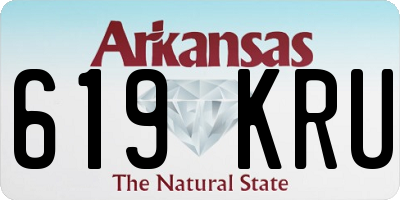 AR license plate 619KRU