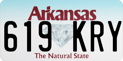 AR license plate 619KRY