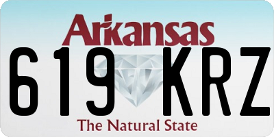 AR license plate 619KRZ