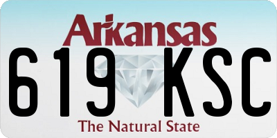 AR license plate 619KSC