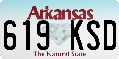 AR license plate 619KSD
