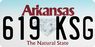 AR license plate 619KSG
