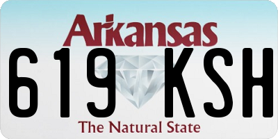 AR license plate 619KSH