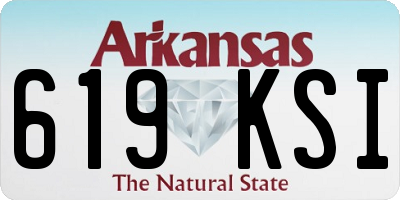 AR license plate 619KSI