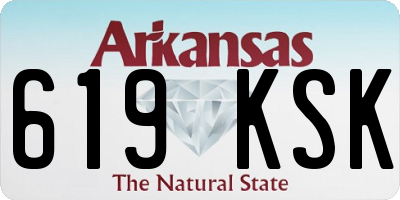 AR license plate 619KSK