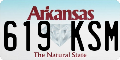 AR license plate 619KSM
