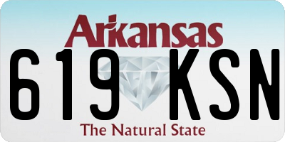 AR license plate 619KSN