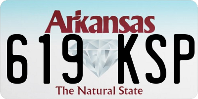 AR license plate 619KSP