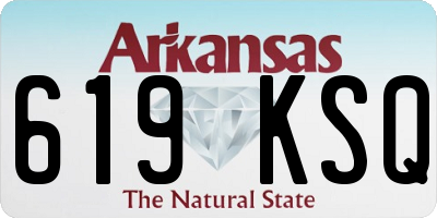AR license plate 619KSQ