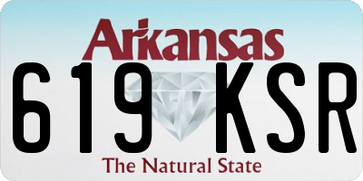 AR license plate 619KSR