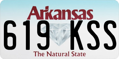 AR license plate 619KSS