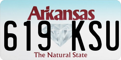AR license plate 619KSU