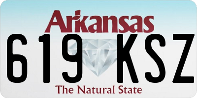 AR license plate 619KSZ