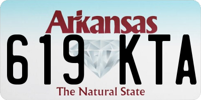 AR license plate 619KTA