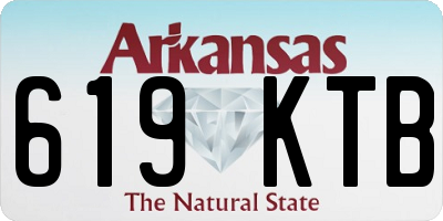 AR license plate 619KTB