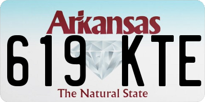 AR license plate 619KTE