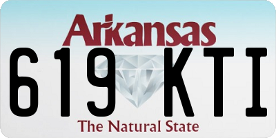 AR license plate 619KTI