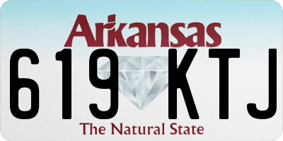 AR license plate 619KTJ