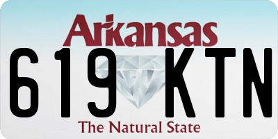 AR license plate 619KTN