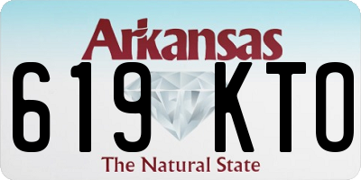 AR license plate 619KTO