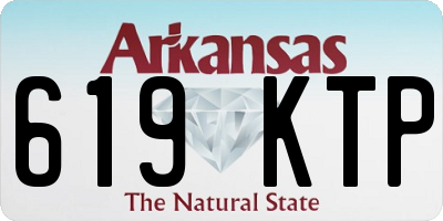 AR license plate 619KTP