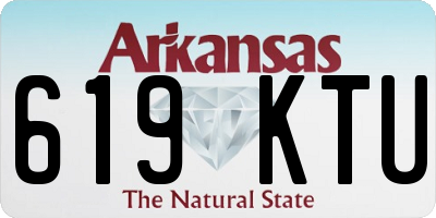 AR license plate 619KTU