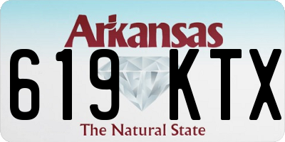 AR license plate 619KTX