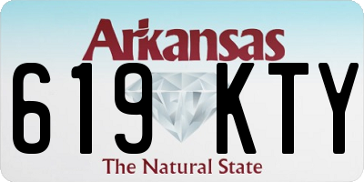 AR license plate 619KTY