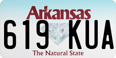 AR license plate 619KUA