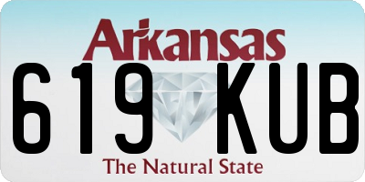 AR license plate 619KUB