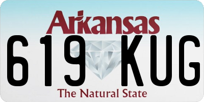 AR license plate 619KUG