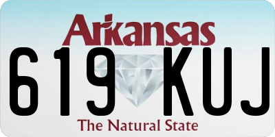 AR license plate 619KUJ