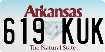 AR license plate 619KUK