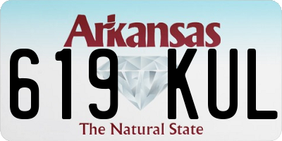 AR license plate 619KUL