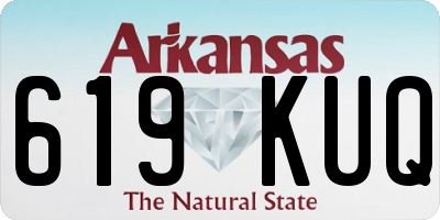 AR license plate 619KUQ